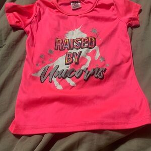 Diva Bright Pink Unicorn Kids T-Shirt